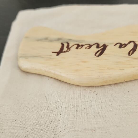 DE LA HEART The Body Tool Wood Lymphatic Massage Natural Material Drawstring Bag - Picture 6 of 7